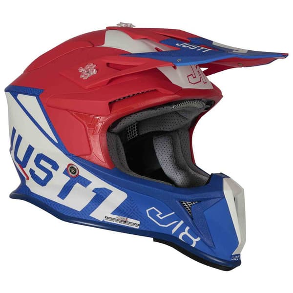 Just1 Off-road Hjelm J18 Vertigo Rød,Blå XS