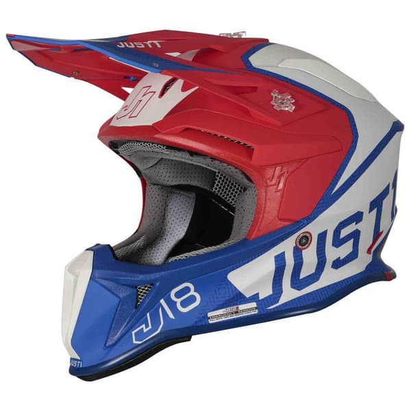 Just1 Off-road Hjelm J18 Vertigo Rød,Blå XS