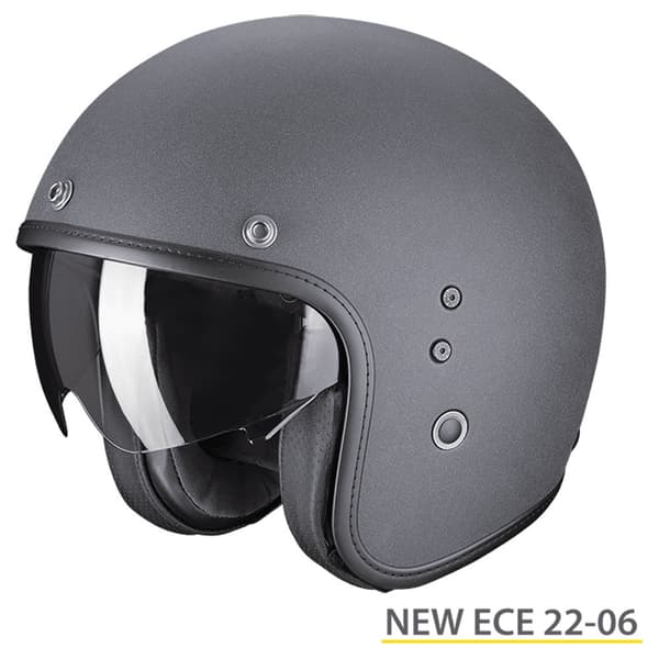 Scorpion Åben Ansigtshjelm Belfast Evo Graphite Sort 3XL