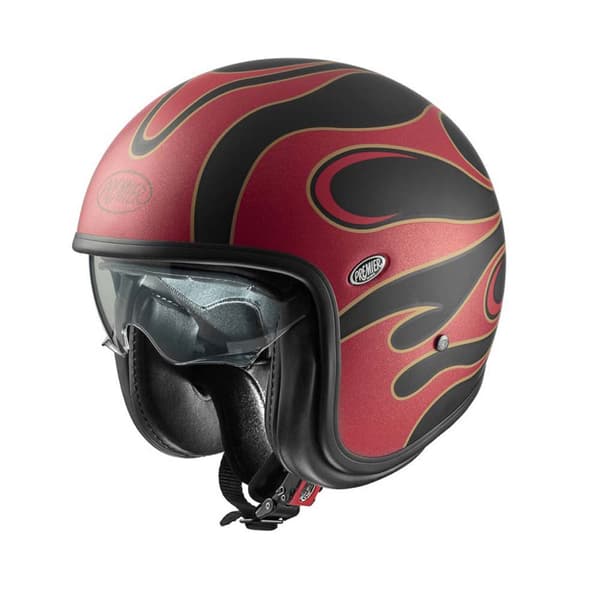 Premier Helmets Öppen Ansikts Hjälm 23 Vintage Fr 2 Bm 22.06 Röd XS
