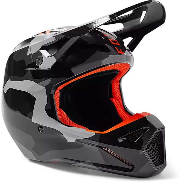 Fox Racing Mx V1 Bnkr Junior Offroad Hjelm Grå M