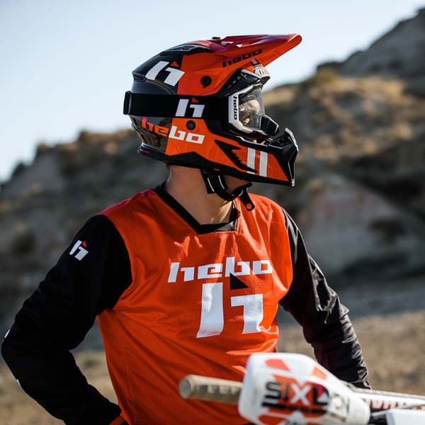 Hebo Heritage Offroadhjelm Rød XS