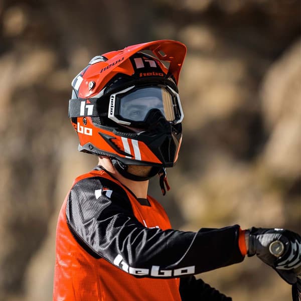 Hebo Heritage Offroadhjelm Rød XS