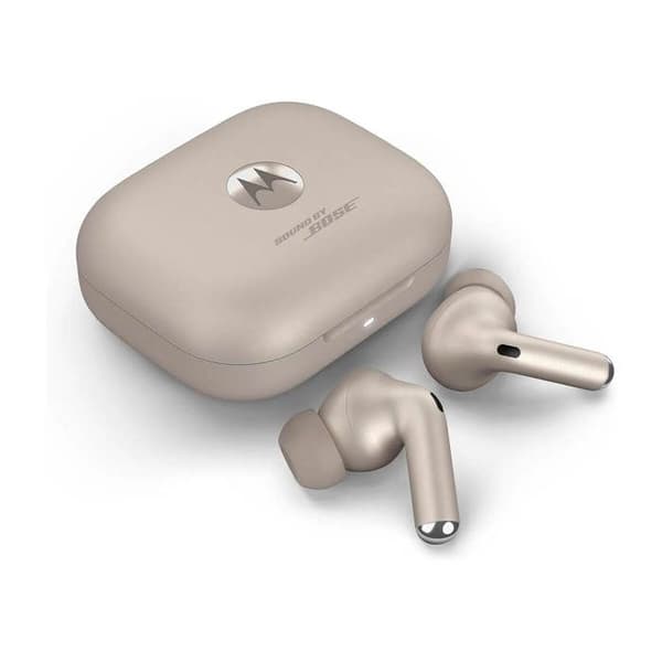 Motorola Moto Buds+ Bluetooth-hörlurar Beige (Beach Sand)