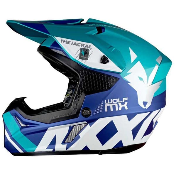 Axxis Mx803 Wolf Jackal Offroadhjelm Flerfarvet M