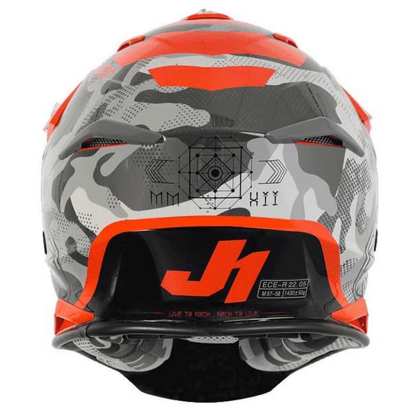 Just1 J39 Kinetic Camo Maastokypärä Punainen S