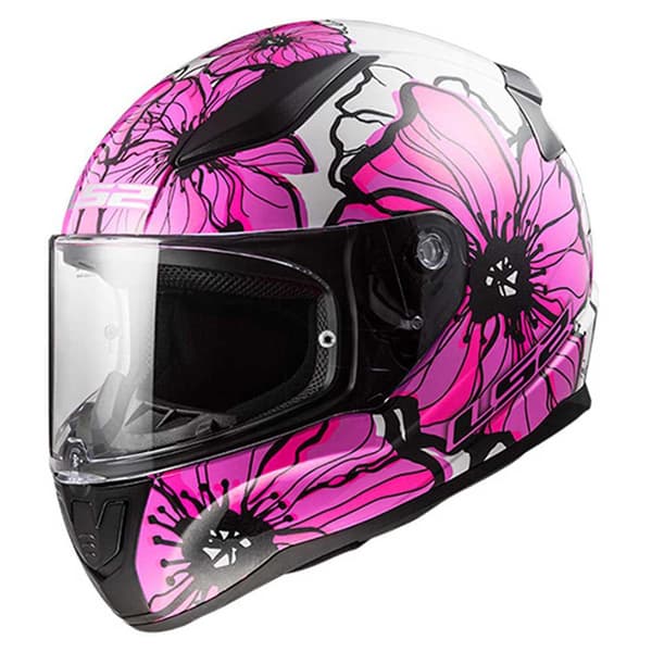 Ls2 Ff353 Rapid Ii Poppies Hjälm Rosa XS
