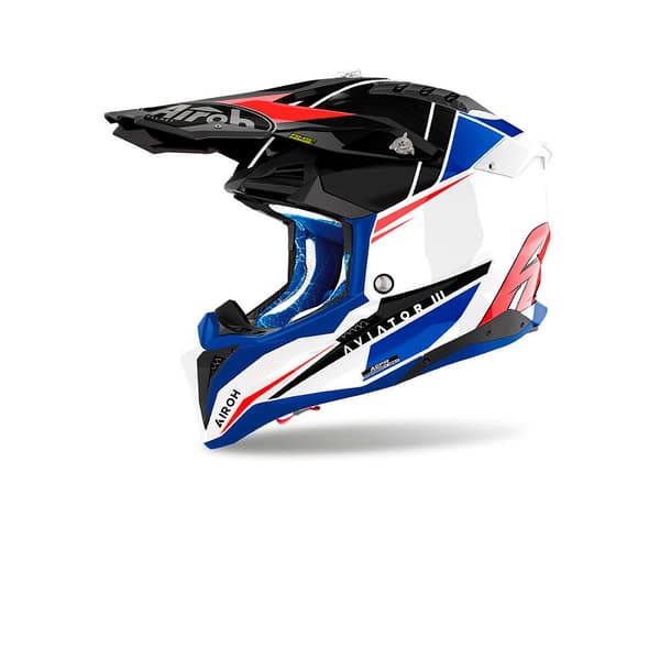 Airoh Av3p55 Aviator 3 Push Offroadhjälm Flerfärgad L