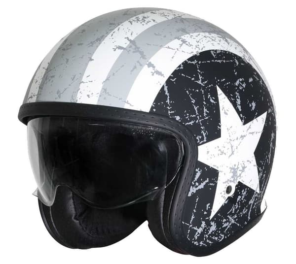 Origine Spirit Rebel Star åben Hjelm Sort XS