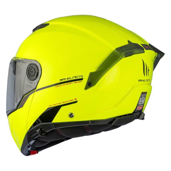 Mt Helmets Atom 2 Sv Solid A3 Modulär Hjälm Gul L