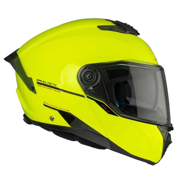 Mt Helmets Atom 2 Sv Solid A3 Modulär Hjälm Gul L