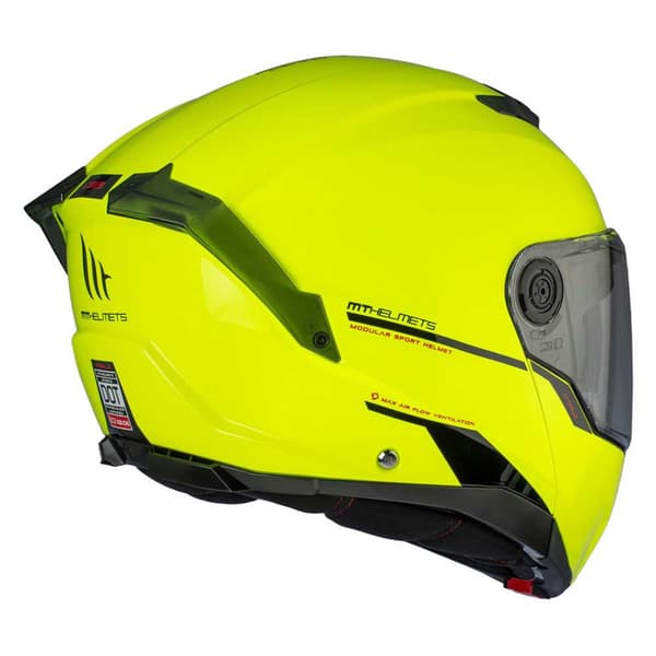 Mt Helmets Atom 2 Sv Solid A3 Modulär Hjälm Gul L