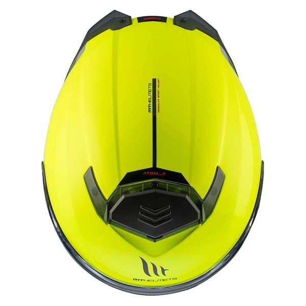 Mt Helmets Atom 2 Sv Solid A3 Modulär Hjälm Gul L