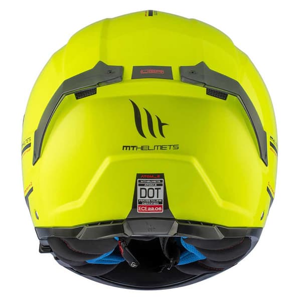 Mt Helmets Atom 2 Sv Solid A3 Modulär Hjälm Gul L