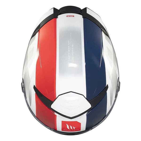 Mt Helmets Thunder 4 Sv Threads Fullface-hjelm Hvid S