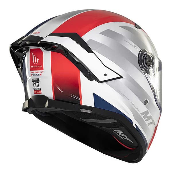 Mt Helmets Thunder 4 Sv Threads Fullface-hjelm Hvid S