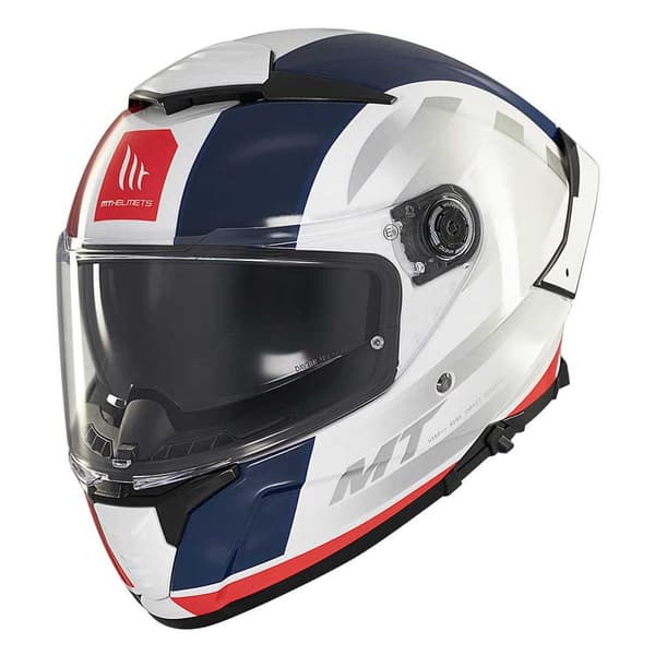 Mt Helmets Thunder 4 Sv Threads Fullface-hjelm Hvid S
