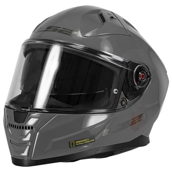 Ls2 Ff811 Vector Ii Solid Fullface-hjelm Grå 2XS