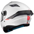Miniatyrbillede 4 af 9: Mt Helmets Targo S Solid Fullface-hjelm Hvid S