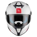 Miniatyrbillede 5 af 9: Mt Helmets Targo S Solid Fullface-hjelm Hvid S
