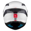 Miniatyrbillede 6 af 9: Mt Helmets Targo S Solid Fullface-hjelm Hvid S