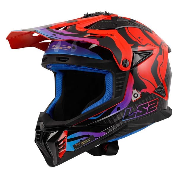 Ls2 Mx708 Fast Ii Wash Fullface-hjälm Flerfärgad XL