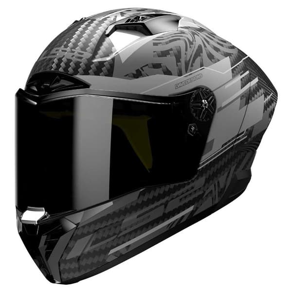 Ls2 Ff805 Thunder Carbon Gp Aero Polar Fullface-hjälm Svart XL