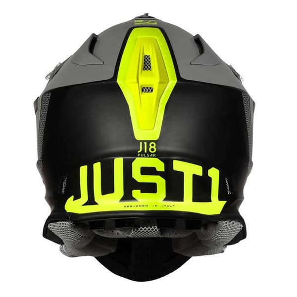 Just1 J18 Pulsar Offroadhjelm Gul,Sort,Grå XS