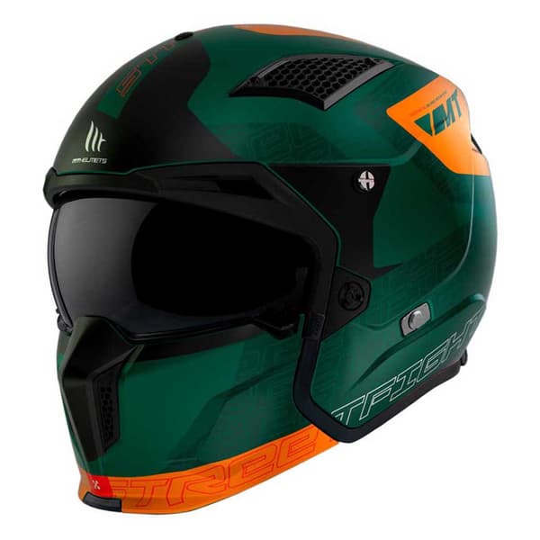 Mt Helmets Streetfighter Sv S Totem Konvertibel Hjelm Grøn XS
