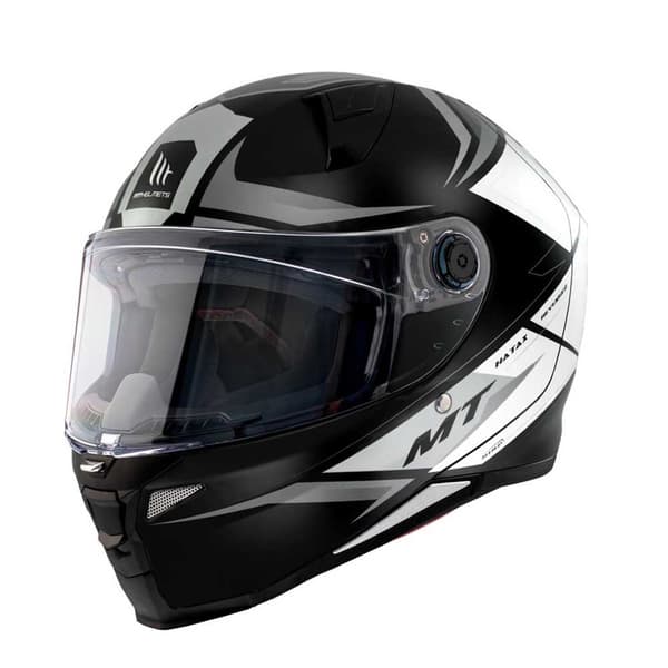 Mt Helmets Revenge Ii S Hatax Fullface-hjelm Hvid,Sort XL
