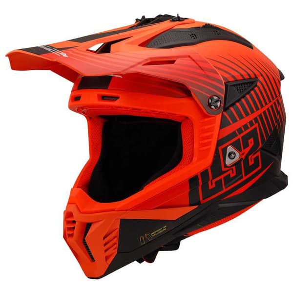 Ls2 Mx708 Fast Ii Duck Fullface-hjelm Orange L