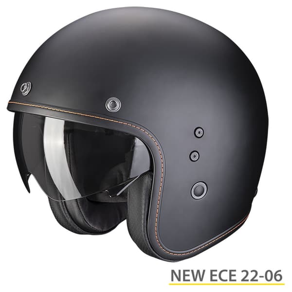 Scorpion Belfast Evo Solid åben Hjelm Sort S