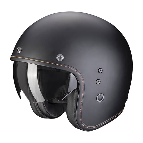 Scorpion Belfast Evo Solid åben Hjelm Sort S