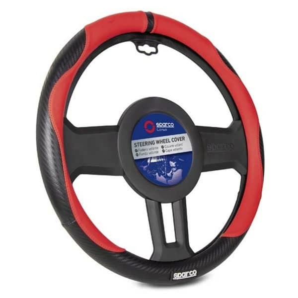 Ohjauspyörän suojus Sparco SPCS128RS Ø 37-38 cm Punainen