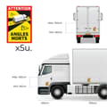 Miniatyrbild 4 av 5: Lim EDM 02188 Angles Morts 17 x 25 cm Lastbil 3 antal