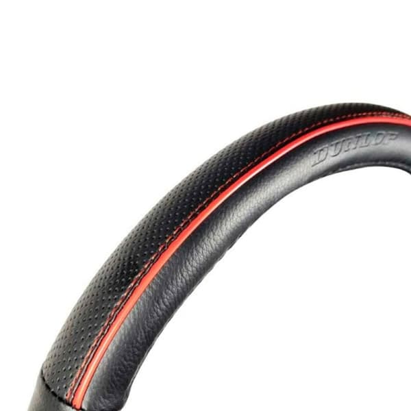 Ohjauspyörän suojus Dunlop Musta Punainen Ø 38 cm