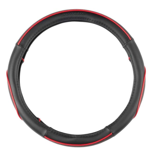 Ohjauspyörän suojus Dunlop Musta Punainen Ø 38 cm