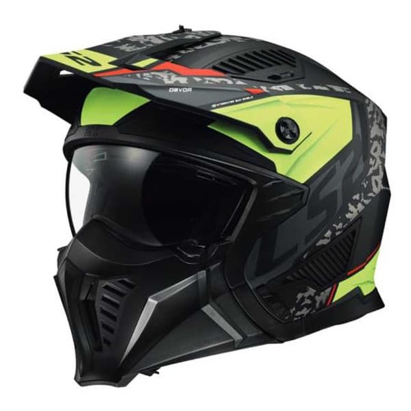 Ls2 Of606 Drifter Devor Konvertibel Hjälm Svart XL