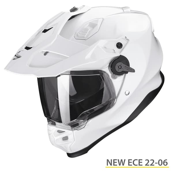 Scorpion Adf-9000 Air Solid Fullface-hjälm Vit XL