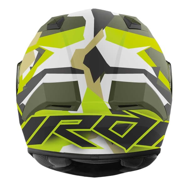 Airoh Valor Army Fullface-hjelm Gul,Hvid,Sort,Gylden XS