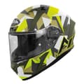 Miniatyrbillede 1 af 3: Airoh Valor Army Fullface-hjelm Gul,Hvid,Sort,Gylden XS