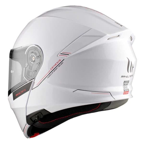 Mt Helmets Genesis Sv Modulær Hjelm Transparent XL