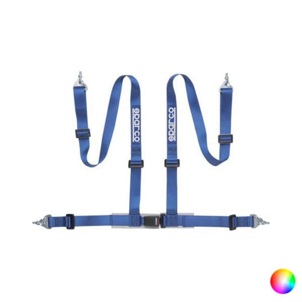 Harness with 4 fastening points Sparco Lap Rein - Röd