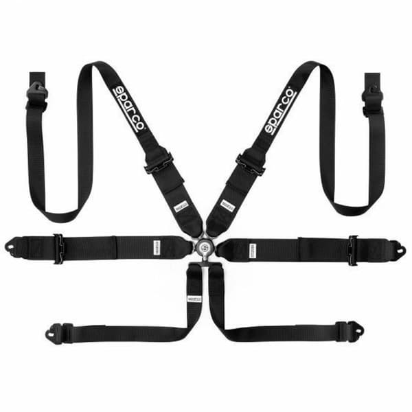 Harness with 6 fastening points Sparco Svart