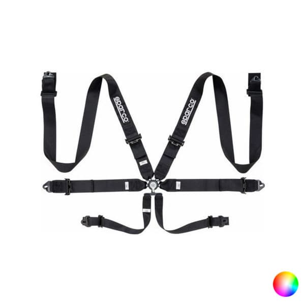 Harness with 6 fastening points Pull Up Racing Sparco - Röd