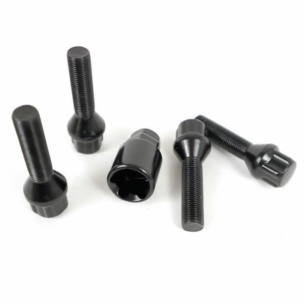 Tyverisikre skruer OMP OMPS09851201 M12 x 1,25 4 uds Svart