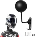 Miniatyrbild 4 av 6: Motorcykelhjälmhållare, 180° rotation Väggmonterad hjälmhållare Display med dubbel hängkrok för förvaringsutställning