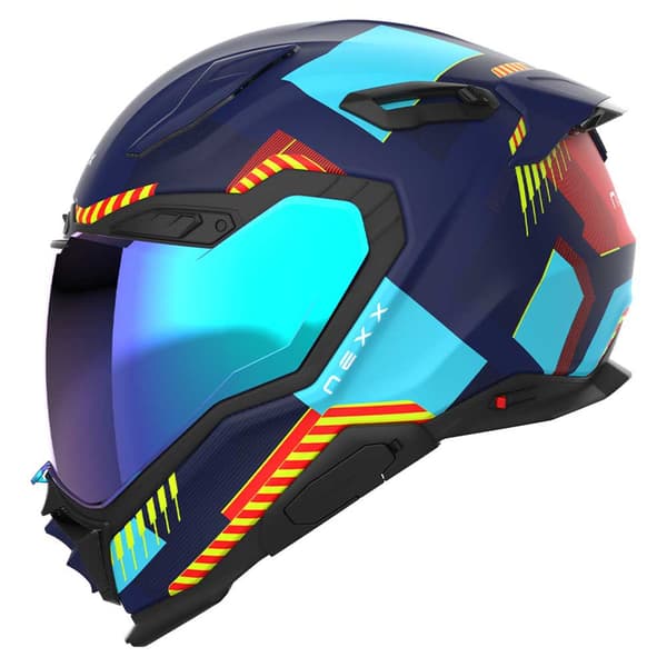 Nexx X.wst3 Fluence Fullface-hjälm Blå M