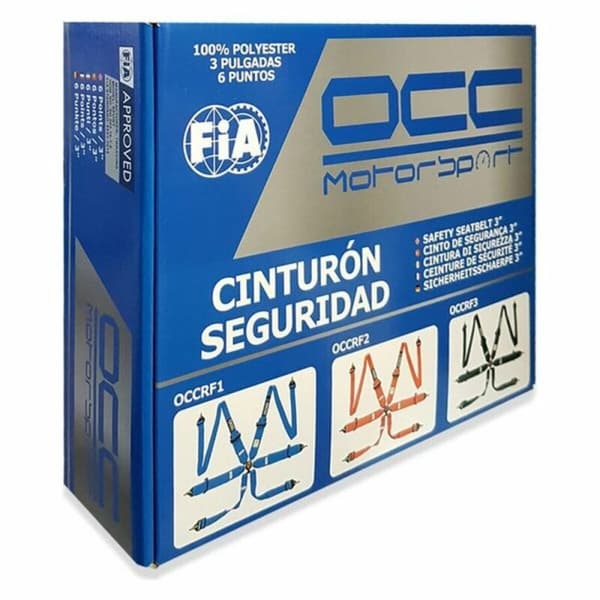 Sele med 6 festepunkter Fia Racing OCC Motorsport - Blå