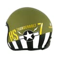 Miniatyrbild 2 av 6: Helstons Thunderbolt öppen Hjälm Grönt S